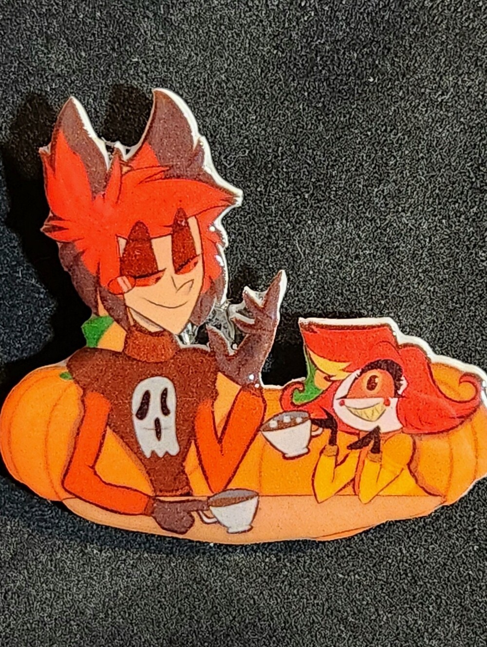 Alastor And Niffty Fall Pin - Hazbin Hotel